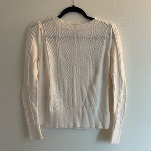 Loft Cream Knit Sweater